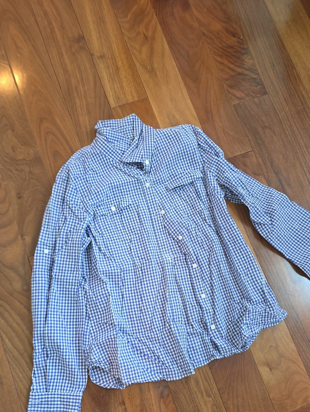 Tommy Hilfiger Blue Gingham Button-Up Shirt for Kids
